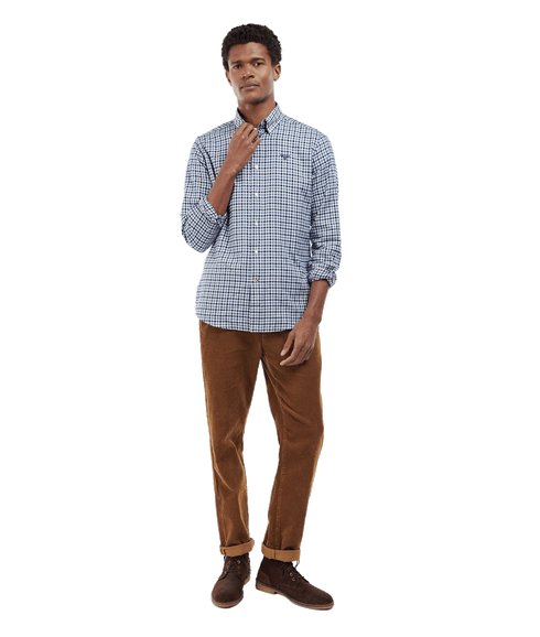Finkle Tailored Gingham Shirt - Navy