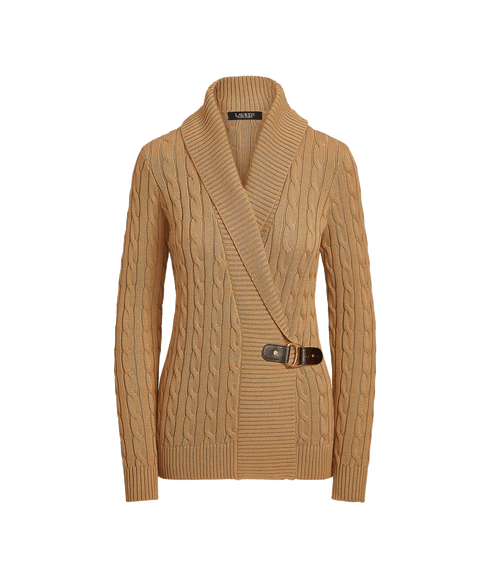 Buckled Cotton Sweater - Brown