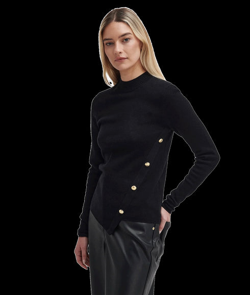 Callie Asymmetric Jumper - Black