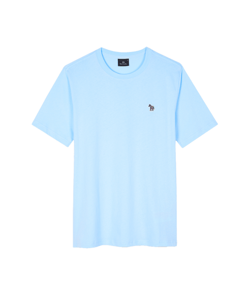 Cotton Zebra Logo T-Shirt - Blue
