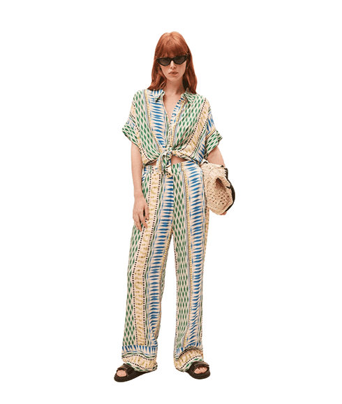 Wide Flowing Pants - Multi
