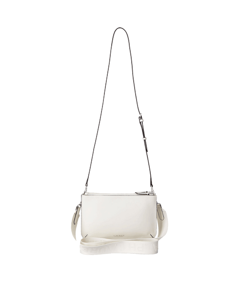 Leather Medium Landyn Crossbody Bag - White