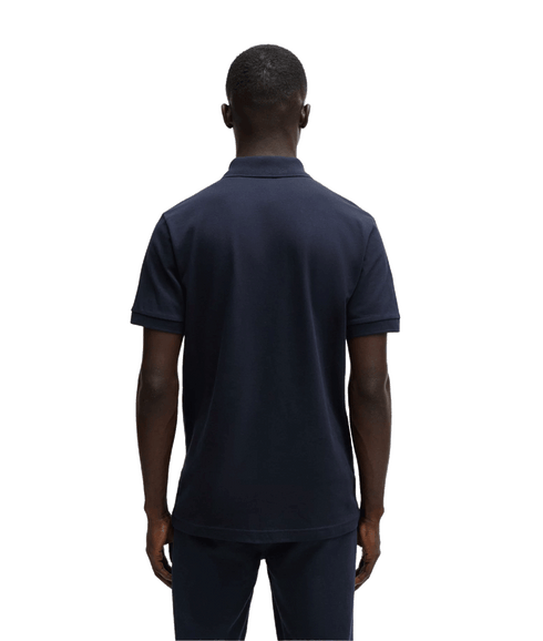 Stretch-cotton Slim-fit Polo Shirt With Logo Patch - Navy