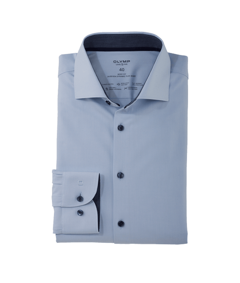Level Five 24/Seven Body fit Business Shirt - Blue