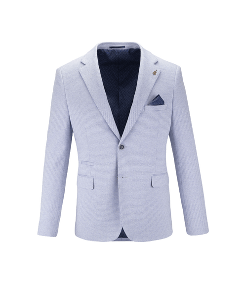Modern Stylish Cotton Blend Jacket - Blue