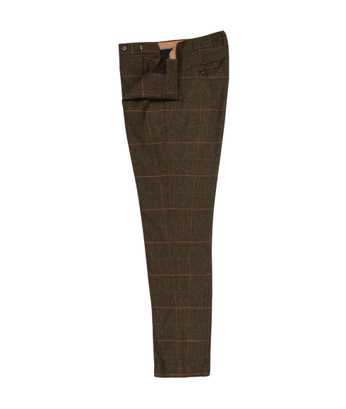 Checked Suit Trousers - Green