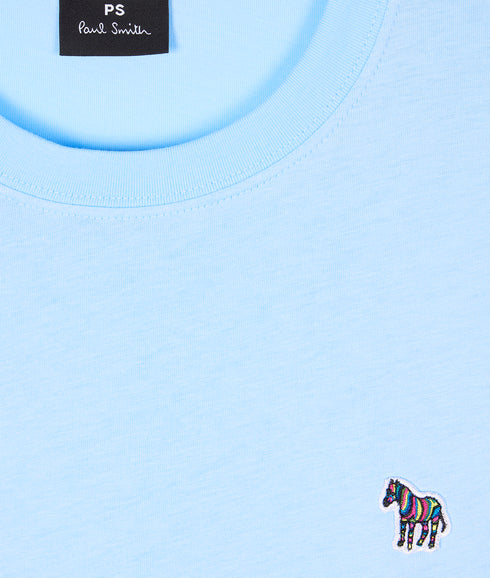 Cotton Zebra Logo T-Shirt - Blue