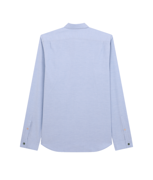 Tailored-Fit Organic-Cotton Multicolour Button Oxford Shirt - Blue