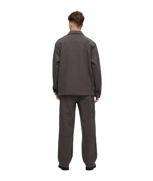 Boxy-carpenter Overshirt - Grey