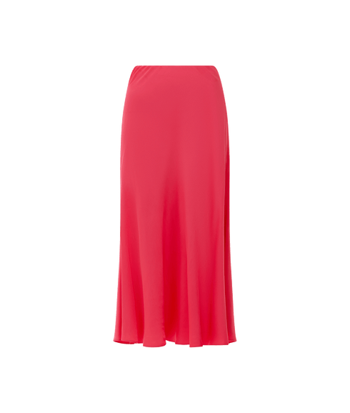 Ennis Eco Satin Midaxi Slip Skirt - Pink
