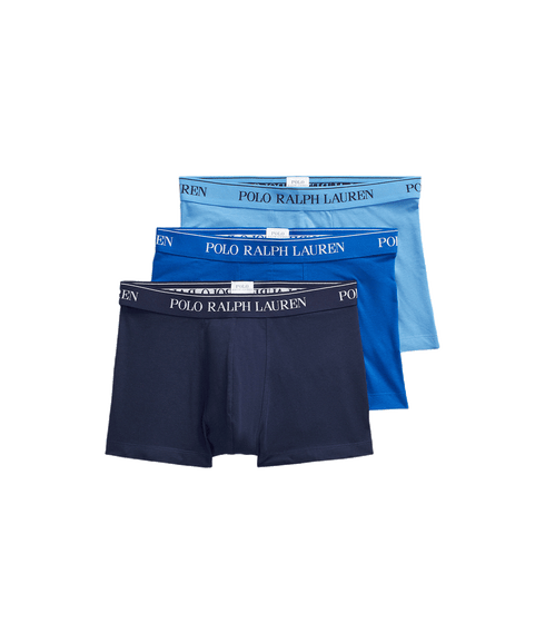 Stretch Cotton Trunk 3-pack - Blue