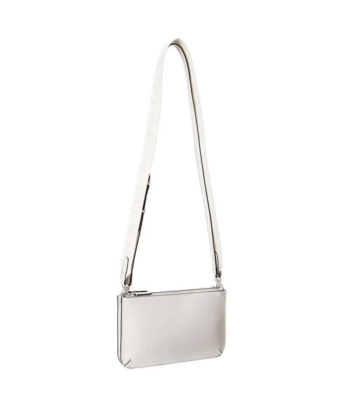 Leather Medium Landyn Crossbody Bag - White