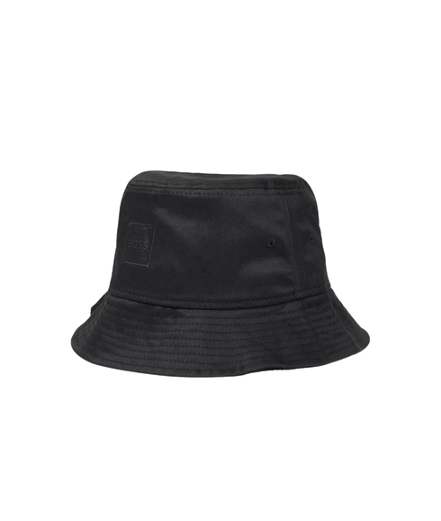 Logo-appliqué Cotton Bucket Hat - Black