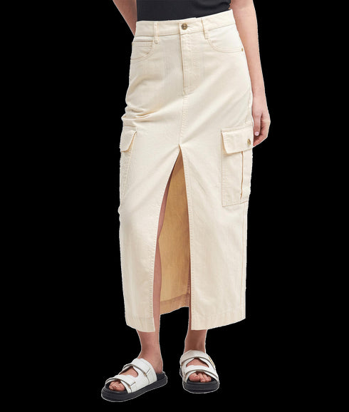 Tamsin Cargo Midi Skirt - Beige