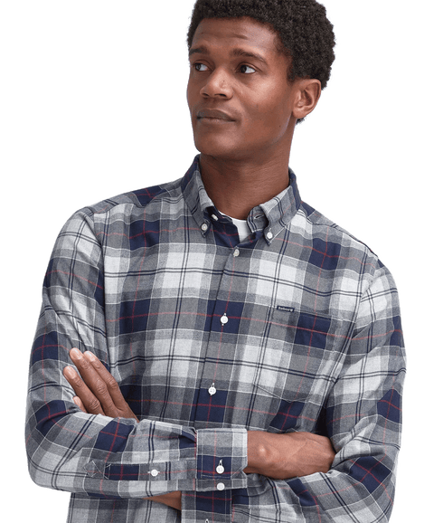 Fortrose Tailored Fit Shirt Blue Granite - Multi