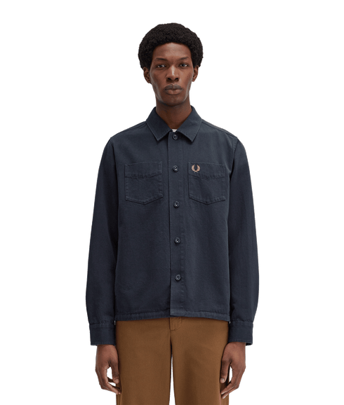 Twill Overshirt - Navy