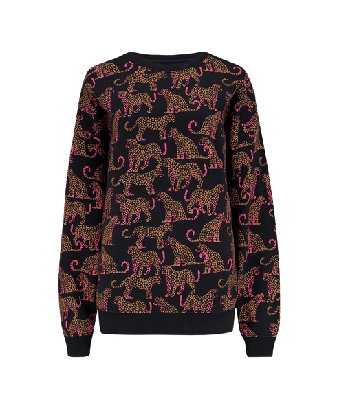 Eadie Relaxed Leopard Spots Sweatshirt - Multi