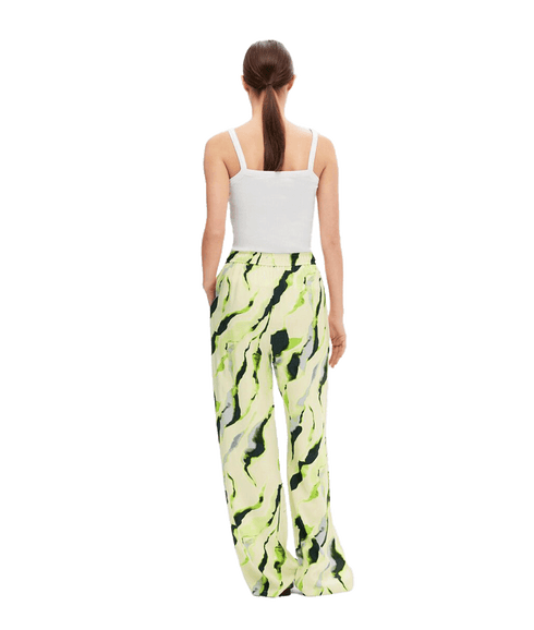 Printed Wide Leg Trousers - Multi