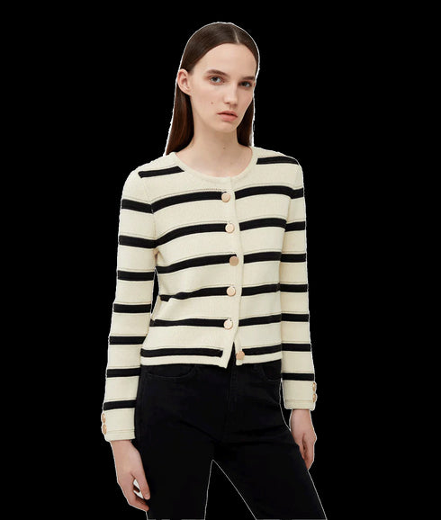 Marloe Knitted Coatigan - Cream