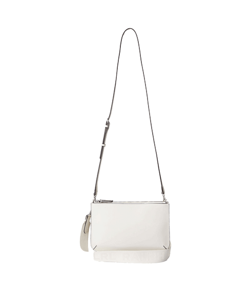 Leather Medium Landyn Crossbody Bag - White
