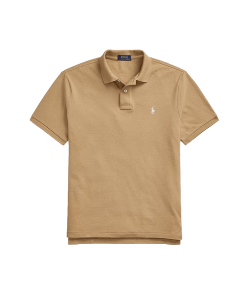 Knit Polo Shirt Tan - Beige