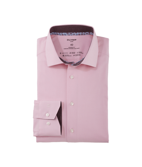 Luxor 24/Seven Business Shirt - Modern Fit - Global Kent - Pink
