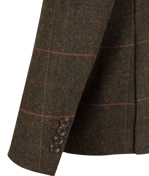 Checked Suit Jacket - Green