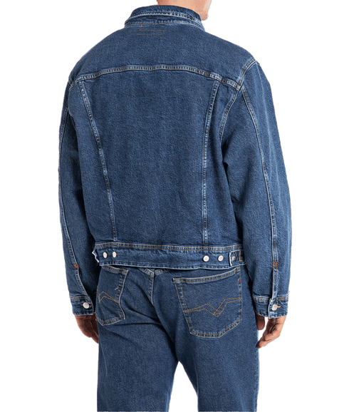 Oversized Denim Jacket - Blue