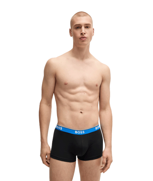 Power Three-pack of Stretch-cotton Trunks - Multi