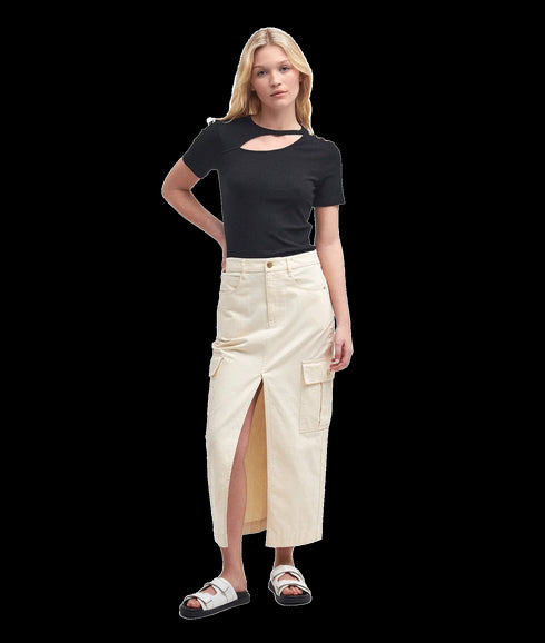 Tamsin Cargo Midi Skirt - Beige