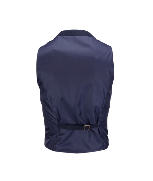 Contrast Details Waistcoat - Navy