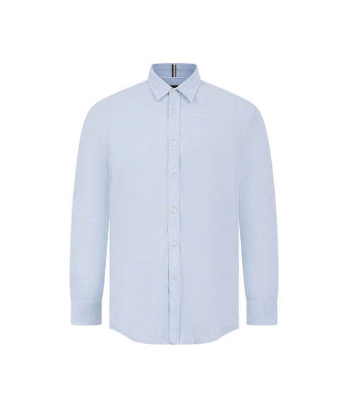 Roan Performance-stretch Fabric Slim Fit Shirt - Blue