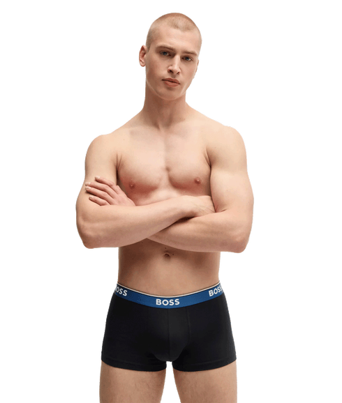 Power Three-pack of Stretch-cotton Trunks - Multi