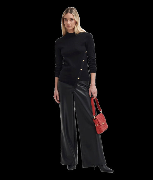Callie Asymmetric Jumper - Black