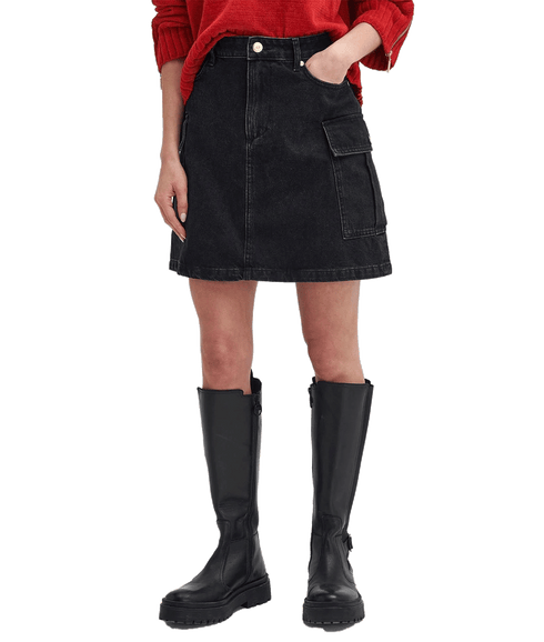 Milla Denim Mini Skirt - Black