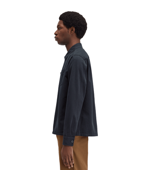 Twill Overshirt - Navy