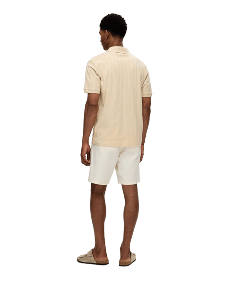 Cotton Polo Shirt - Cream