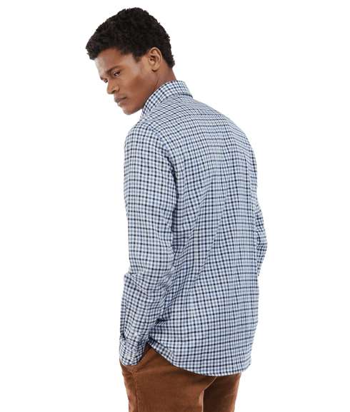 Finkle Tailored Gingham Shirt - Navy