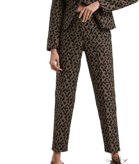 Estella Jacquard Trousers - Blackout