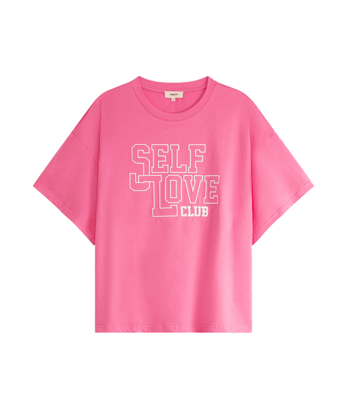 Matara T-shirt With Embroidered Message - Pink