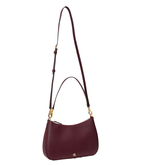 Crosshatch Leather Medium Danni Bag - Red