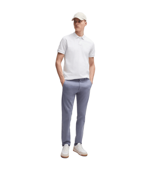Stretch-cotton Slim-fit Polo Shirt With Logo Patch - White