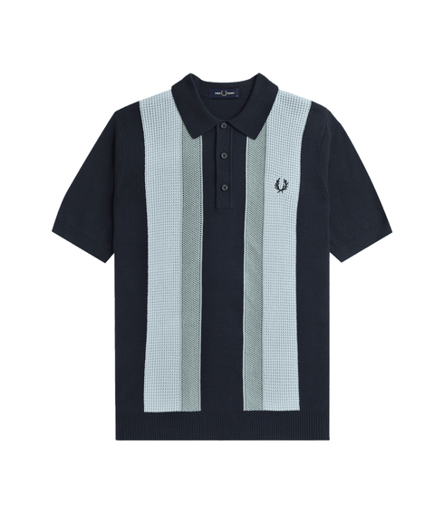 Textured Stripe Knitted Shirt - Multi