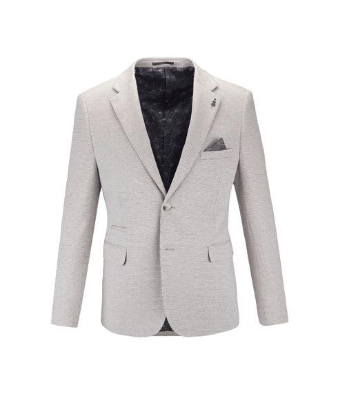 Modern Stylish Cotton Blend Jacket - Grey