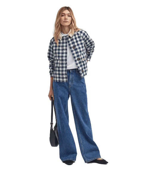 Maddison Gingham Casual Jacket - Multi