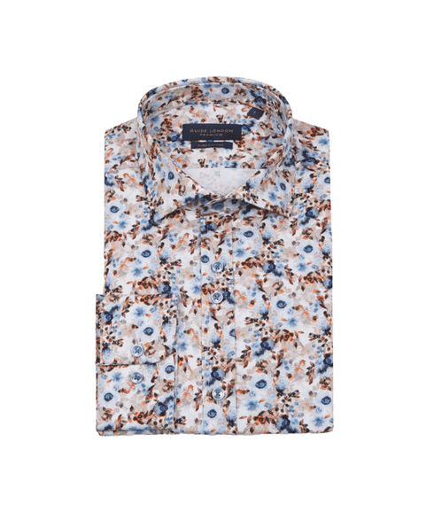 Men's Floral Pattern Shirt - Multi
