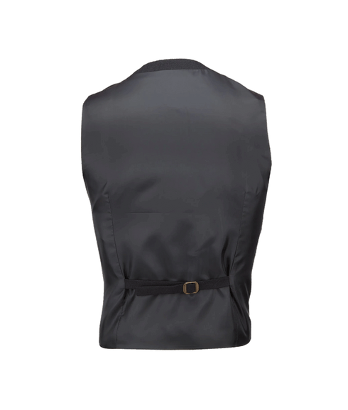 Smart Sharp Textured Waistcoat - Black