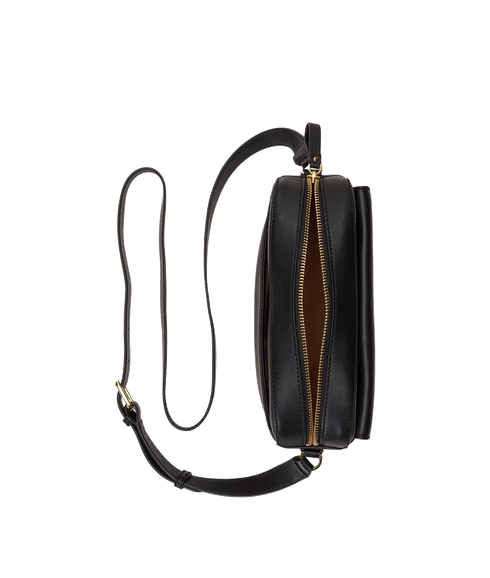 Leather Medium Marcy Camera Bag - Black