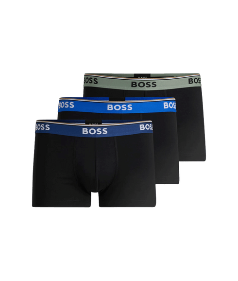 Power Three-pack of Stretch-cotton Trunks - Multi
