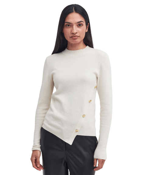 Callie Asymmetric Jumper - Cream